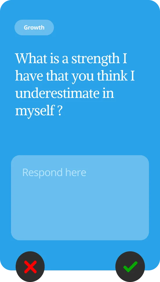 Growth prompt: What is a strength I have that you think I underestimate in myself?